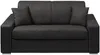 Schlafsofa 2-Sitzer Stoff EMIR - Anthrazit - Liegefläche: 120 cm - Matratzenhöhe: 14 cm Bild 2