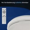 KHG LED-Deckenleuchte, mit Fernbedienung, dimmbar, aus Metall/Kunststoff, Farbtemperatur 3.000-5.000 K, 1.600 lm Lichtleistung, 24 W Gesamtleistung, ideal für Wohn-, Schlaf-, Esszimmer und Büro Bild 2