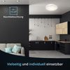 KHG LED-Deckenleuchte, mit Fernbedienung, dimmbar, aus Metall/Kunststoff, Farbtemperatur 3.000-5.000 K, 1.600 lm Lichtleistung, 24 W Gesamtleistung, ideal für Wohn-, Schlaf-, Esszimmer und Büro Bild 3