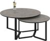 HELA Couchtisch MASSA (Set, 2-St), 2er Set, Gestell rechteckig, Melamin mit Schweizer Kante Bild 3