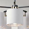 Elstead Balance Pendelleuchte 5-flammig schwarz Lampenschirm weiss E27 Bild 2