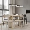 ZMH Pendellampe LED Pendellampe Dimmbar mit Fernbedienung Esstischlampe Esstisch Schwarz Hängelampe Ring 54W Höhenverstellbar Pendelleuchte für Wohnzimmer Schlafzimmer Arbeitszimmer Büro Esszimmer Bild 2