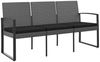 vidaXL Gartenbank 3-Sitzer mit Kissen Dunkelgrau PP-Rattan 360214 Bild 2
