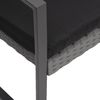 vidaXL Gartenbank 3-Sitzer mit Kissen Dunkelgrau PP-Rattan 360214 Bild 5