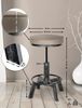 CLP 2er Set Hocker Destin im Industrial Design,antik silber Bild 2