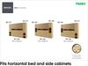 MEBLINI Hängeschrank für Horizontal Schrankbett Bed Concept - Wandschrank mit Ablagen und Fächern - Wandregal - BC-11 für 90x200 Horizontal - Artisan Eiche Bild 2
