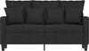 vidaXL 2-Sitzer-Sofa Schwarz 120 cm Stoff 359263 Bild 3