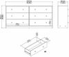 Dmora Kommode Rick, Wohnzimmerbuffet, Wohnzimmer-Sideboard, Moderne Küchen-Speisekammer, 143x30 h68 cm, Eiche Bild 3