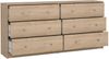 Dmora Kommode Rick, Wohnzimmerbuffet, Wohnzimmer-Sideboard, Moderne Küchen-Speisekammer, 143x30 h68 cm, Eiche Bild 4