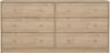 Dmora Kommode Rick, Wohnzimmerbuffet, Wohnzimmer-Sideboard, Moderne Küchen-Speisekammer, 143x30 h68 cm, Eiche Bild 5