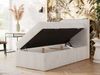 Boxspringbett TILIANO 90x200 Cord inkl. Bettkasten, Einzelbett 7-Zonen Multipocket-Matratze & Topper, Modernes Design mit hohem Kopfteil - Beige Cordstoff - H3 - Topper T25 Bild 3
