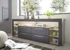 Lowboard >Greta< in Artisan Eiche /grau - 179x66x44cm (BxHxT) Bild 2