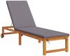 vidaXL Sonnenliege Braun 202 x 53 x 89 cm Massivholz Akazie 4108109 Bild 2