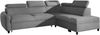 AX LIVING Ecksofa mit Schlaffunktion Grau Olettio L-Form 265cm R Bild 2