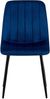 4er Set Stühle LENZ Samt - 88x45x53cm, blau, Metall Gestell Stühle Esszimmerstühle Stuhl Esszimmer Esstisch Stühle Küchenstuhl Bild 3