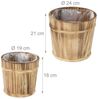 Relaxdays Holz Blumentopf im 2er Set Bild 5