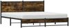 vidaXL Metallbett ohne Matratze Räuchereiche 160x200 cm 4007835 Bild 4