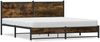vidaXL Metallbett ohne Matratze Räuchereiche 160x200 cm 4007835 Bild 2