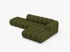 Micadoni Modulares Ecksofa offen Lupine 5-Sitzer Rechts Boucle Baloo Dunkel-Olivgrün Bild 3