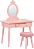 Kinderschminktisch mit Hocker MARGIE Rosa Bild 4