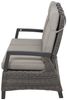 Lounge-Sofa Corido, Rattan, Grau, Schwarz, 206 x 103 x 87 cm Bild 3