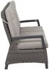 Lounge-Sofa Corido, Rattan, Grau, Schwarz, 206 x 103 x 87 cm Bild 4