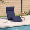 vidaXL Sonnenliege Klappbar Marineblau 175x54x8,5 cm Oxford-Gewebe 4019768 Bild 3