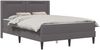 vidaXL Bettgestell mit Matratze Grau 120 x 190 cm Kunstleder 3414903 Bild 3