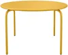 Vente-unique - MIRMANDE Garden dining set Metall Gelb - B 130 cm x H 74 cm x L 130 cm Bild 3