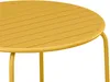 Vente-unique - MIRMANDE Garden dining set Metall Gelb - B 130 cm x H 74 cm x L 130 cm Bild 4
