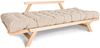 Marior HOME ''ALLEGRO'' Klappsofa, Buchenholz, Natürlich, Creme Bild 3