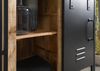 Kommode Mango 90x45x90 natur klar lackiert / Metall schwarz BLACKBURN #108 Bild 5