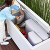 Mirador Auflagenbox Gartenbox Aluminium Anthrazit Kissenbox fur Garten Balkon (Komplett-Set, 1-tlg), Rollbar, Haltegriffe, Gasdruckfedern Bild 2
