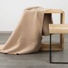 Wohndecke Sofadecke Decke Tagesdecke Design Natur Farben Amber beige 70x160 cm Bild 2
