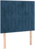 vidaXL Boxspringbett mit Matratze Dunkelblau 90x190 cm Samt 3137939 Bild 5
