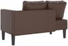vidaXL Chaiselongue mit Kissen Braun Kunstleder, 116,5 x 62 x 57,5 cm Bild 5
