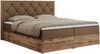 Boxspringbett, Schlafzimmerbett, Bettkasten - VENETO - 180 x 200 cm - Braun Kunstleder - H3 Bild 4
