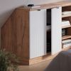 Küchenschrank für Dachschrägen R-Line Weiß Riffel 80 cm mit 2 Türen, Schrankkorpus 60 cm Tiefe Vicco Bild 4