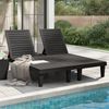 vidaXL Doppel-Sonnenliege Schwarz 155x138x83 cm Polypropylen 364150 Bild 2