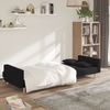vidaXL Schlafsofa 2-Sitzer mit 2 Kissen Schwarz Stoff 375801 Bild 3