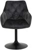 Sesselstuhl Birte - Samtvelour Vintage Anthrazit Bild 5