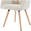Vente-unique - PEGA Stuhl Stoff Beige - B 58 cm x H 81 cm x L 57,5 cm Bild 5