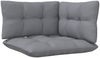 vidaXL 3-tlg. Garten-Lounge-Set mit Grauen Kissen Kiefer Massivholz 806669 Bild 5