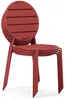 Vente-unique - MONTEFARO Garden dining set Metall Rot - B 55,5 cm x H 87,5 cm x L 46,5 cm Bild 4