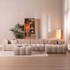 Bronx71 Ecksofa Luca XL Chenille Beige rechts Bild 1