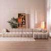 Bronx71 Ecksofa Luca XL Chenille Beige rechts Bild 3