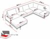 Wohnlandschaft Oddo U (Farbe: Verita 11, Seite: Links - L1F+L2F+R3F) Bild 5