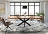 Esstisch Akazie 260x100x74 natur lackiert / Epoxid schwarz, Kreuzgestell anthrazit matt EPOXY Bild 3