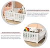 SEEZSSA Einzelbett Massivholzbett Holzbett Weiß Einzelbett mit Kopf und Fußteil Bett (90x200 cm Montessori Bodenbett Bett), mit Lattenrost und Rausfallschutz Bild 4