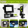 Clanmacy LED Flutlichtstrahler LED Fluter mit Bewegungsmelder 4X 10W Außenleuchte Kaltweiß Spotlight Bild 2